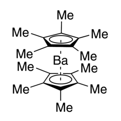 Bis(pentamethylcyclopentadieny)barium - CAS:112379-49-4 - Ba(Me5Cp)2, Bis(1,2,3,4,5-pentamethyl-2,4-cyclopentadien-1-yl)barium